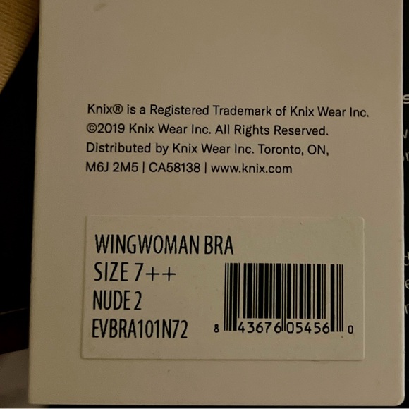 NWT Knix WingWoman Contour Bra 7++ - Picture 7 of 8